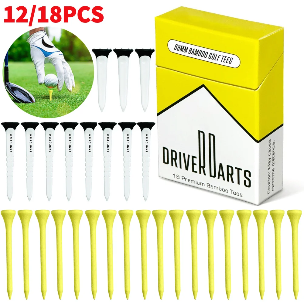 Golf Ball Premium - 18-12pcs/box Premium 83/79/45mm Bamboo Golf Tees